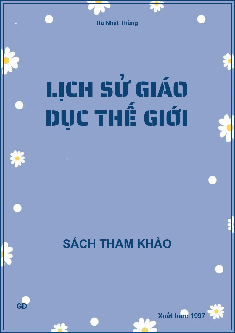 Lịch Sử Giáo Dục Thế Giới