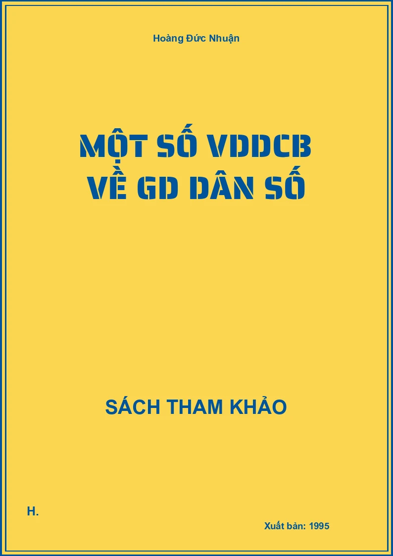 Một Số VDDCB Về GD Dân Số