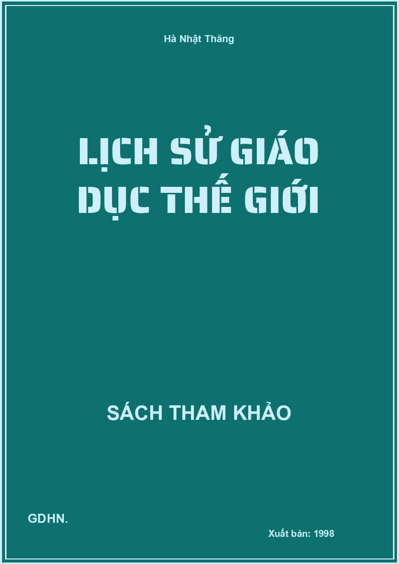 Lịch Sử Giáo Dục Thế Giới