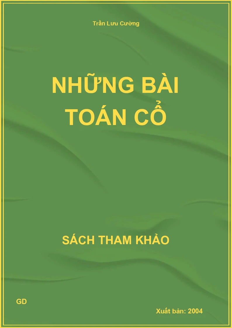 Những Bài Toán Cổ