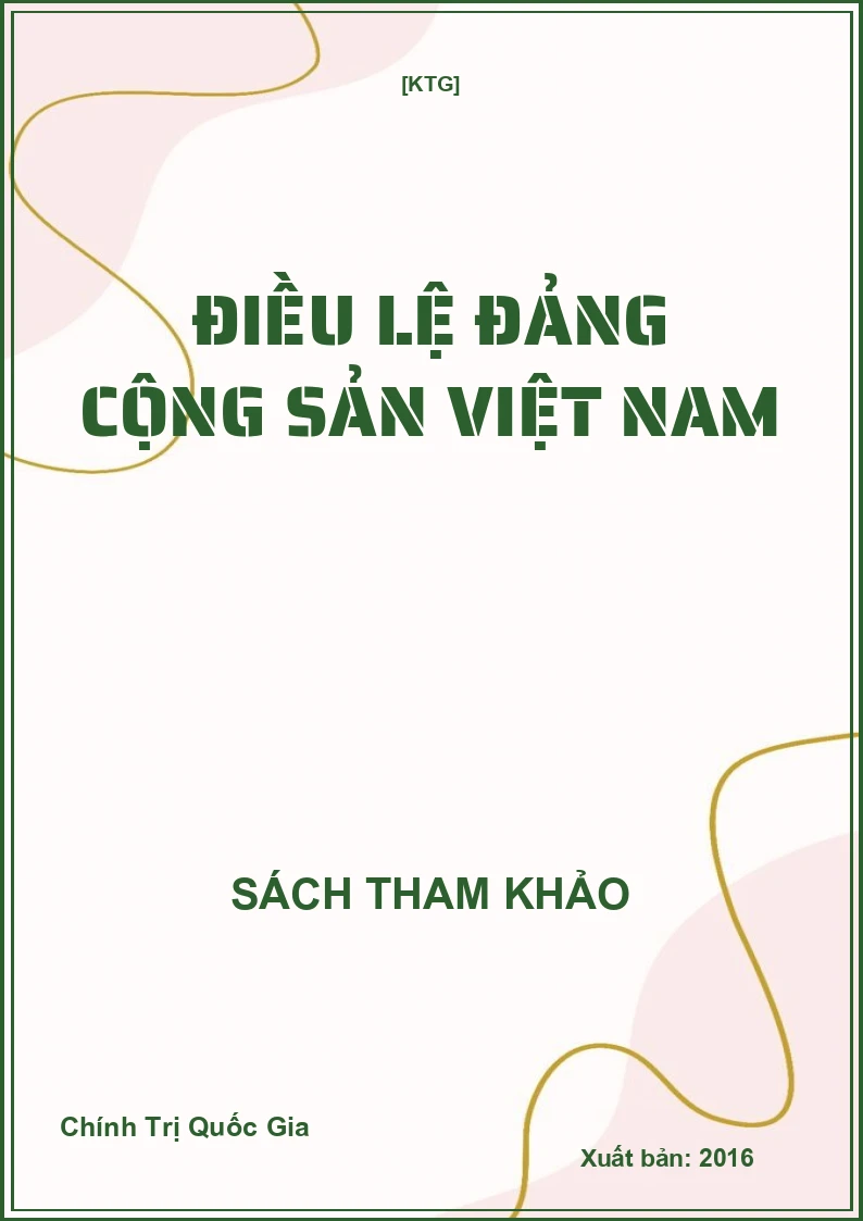 Điều lệ Đảng Cộng sản Việt Nam