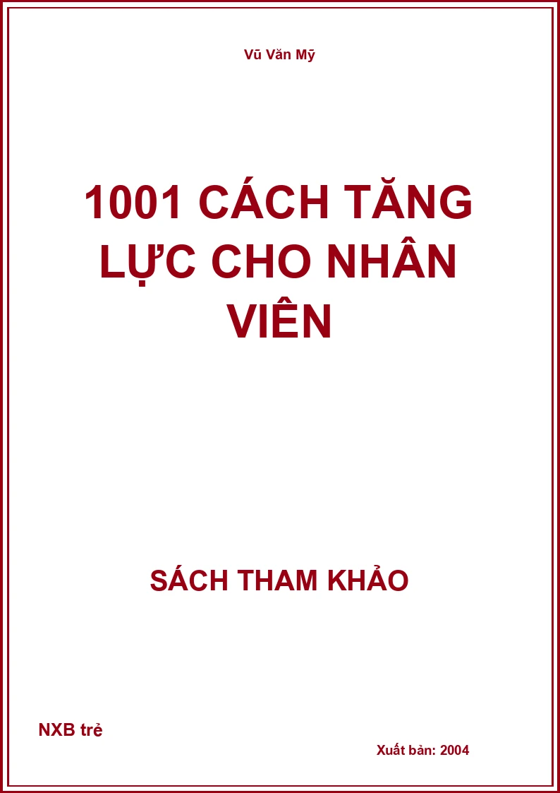 1001 cách tăng lực cho nhân viên