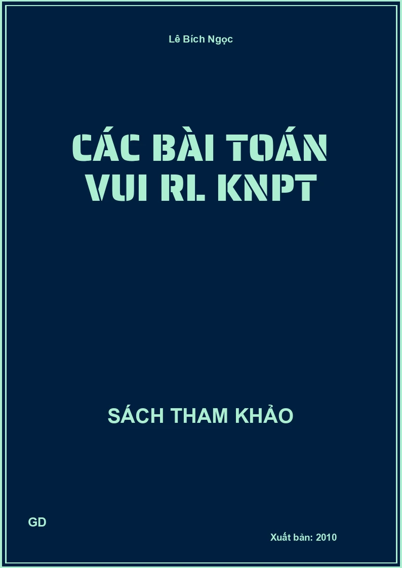 Các Bài Toán Vui RL KNPT