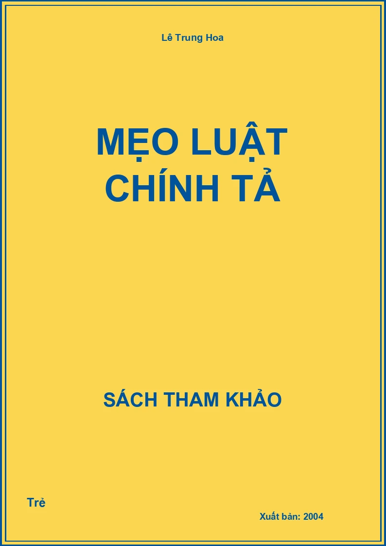 Mẹo Luật Chính Tả