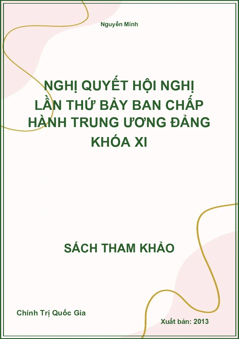 Nghị quyết hội nghị lần thứ bảy ban chấp hành trung ương Đảng khóa XI