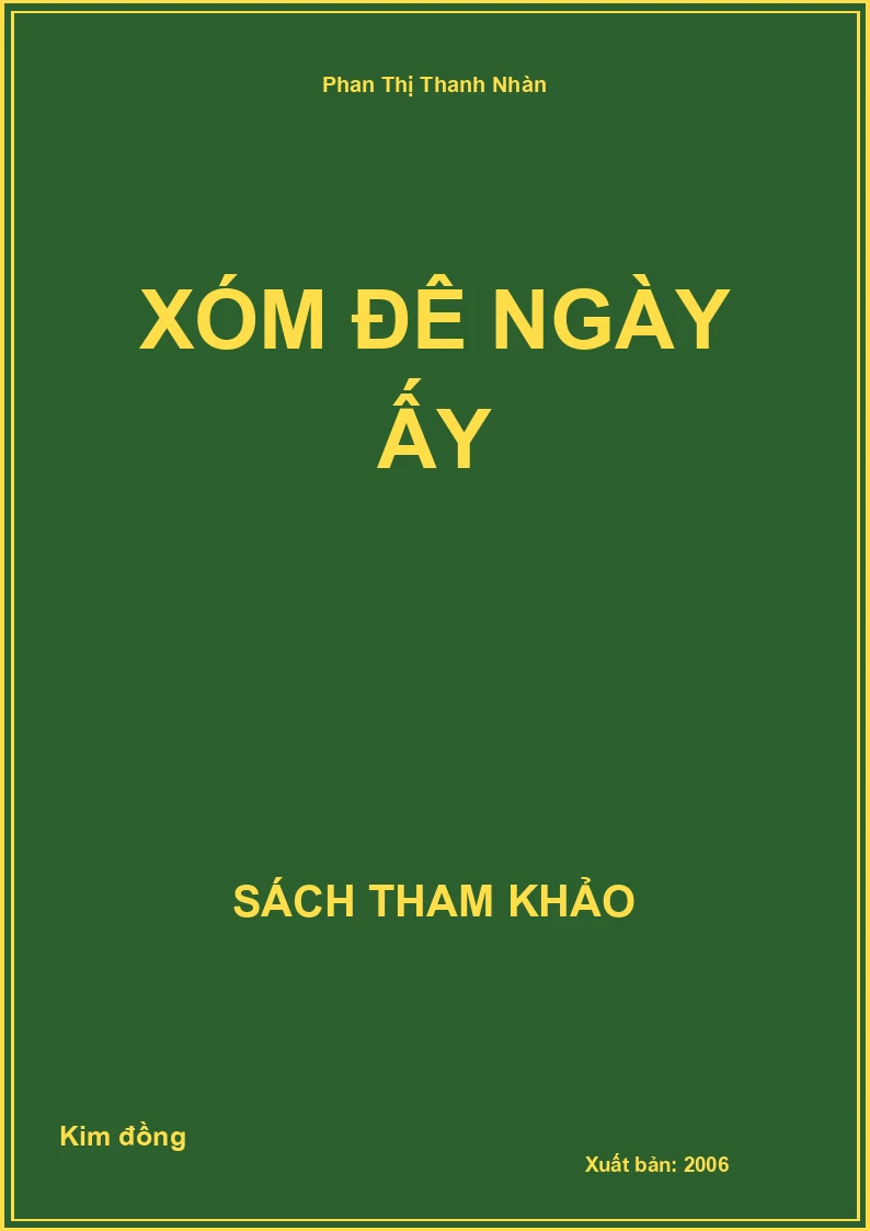 Xóm Đê Ngày Ấy