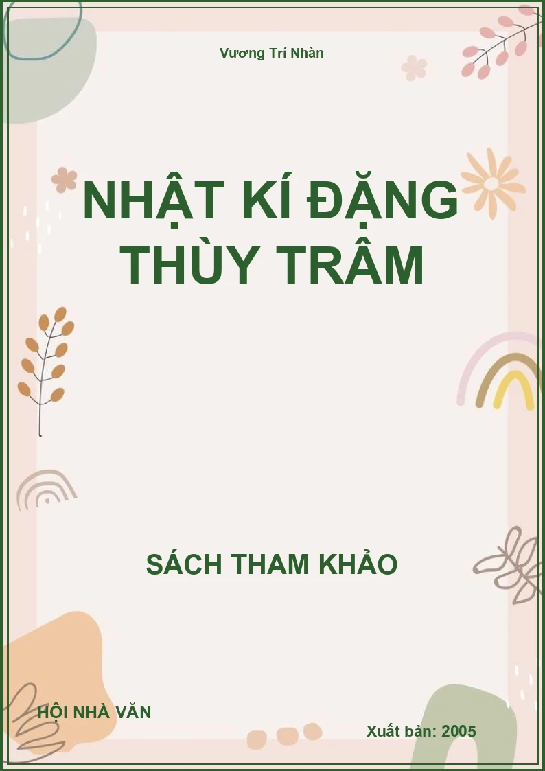 Nhật Kí Đặng Thùy Trâm