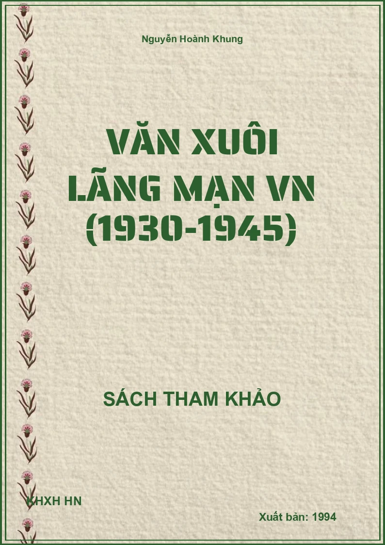 Văn Xuôi Lãng Mạn VN (1930-1945)
