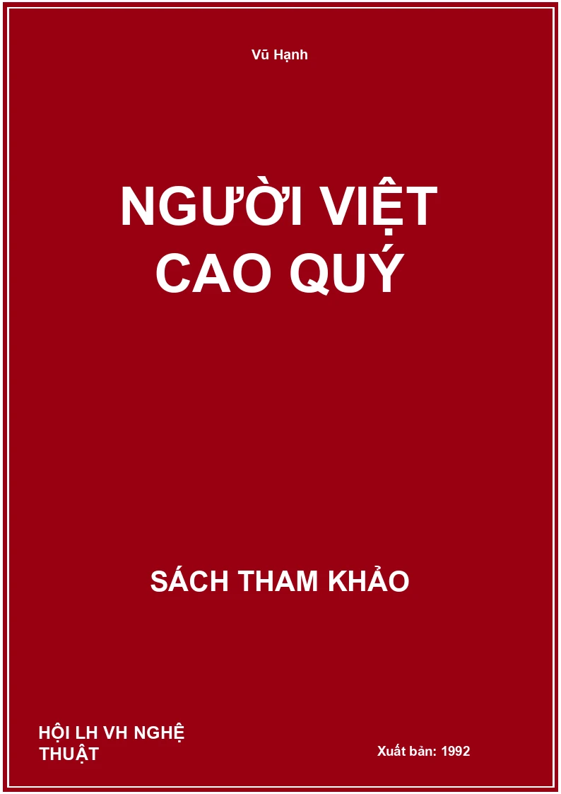 Người Việt Cao Quý