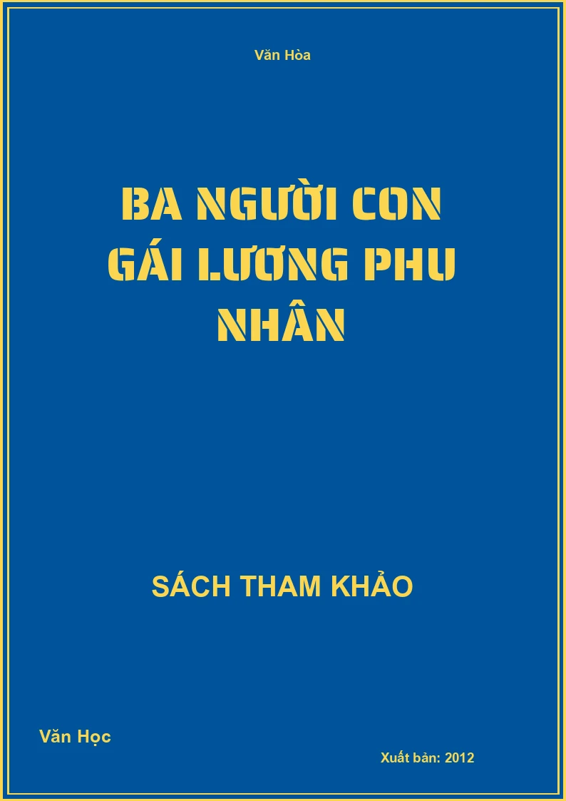 Ba người con gái Lương phu nhân