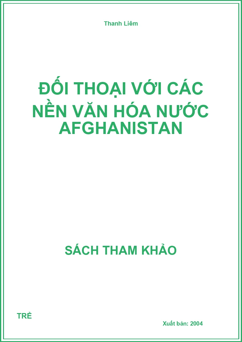 Đối Thoại Với Các Nền Văn Hóa Nước Afghanistan