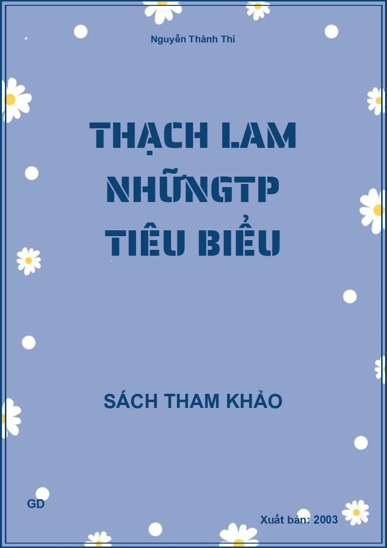 Thạch Lam Nhữngtp Tiêu Biểu