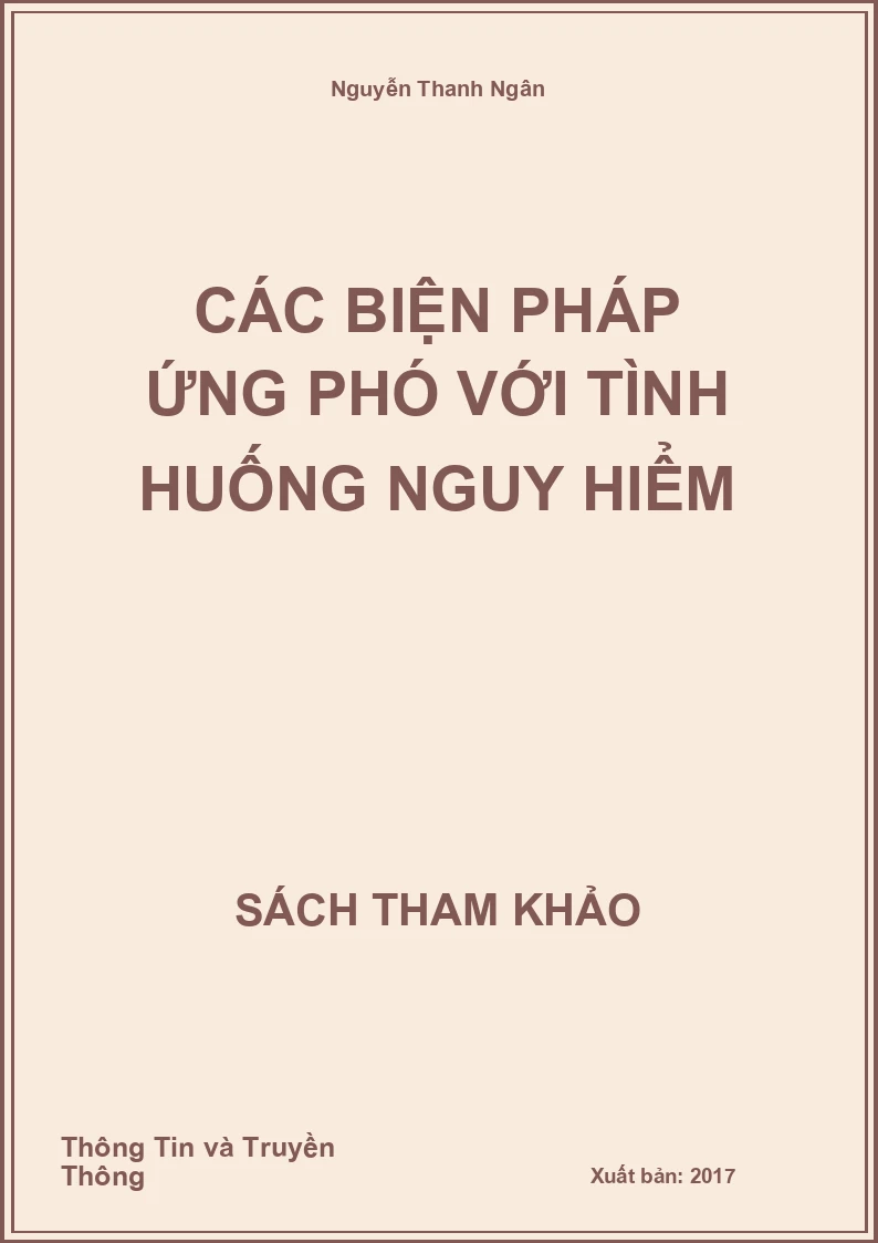 Các biện pháp ứng phó với tình huống nguy hiểm