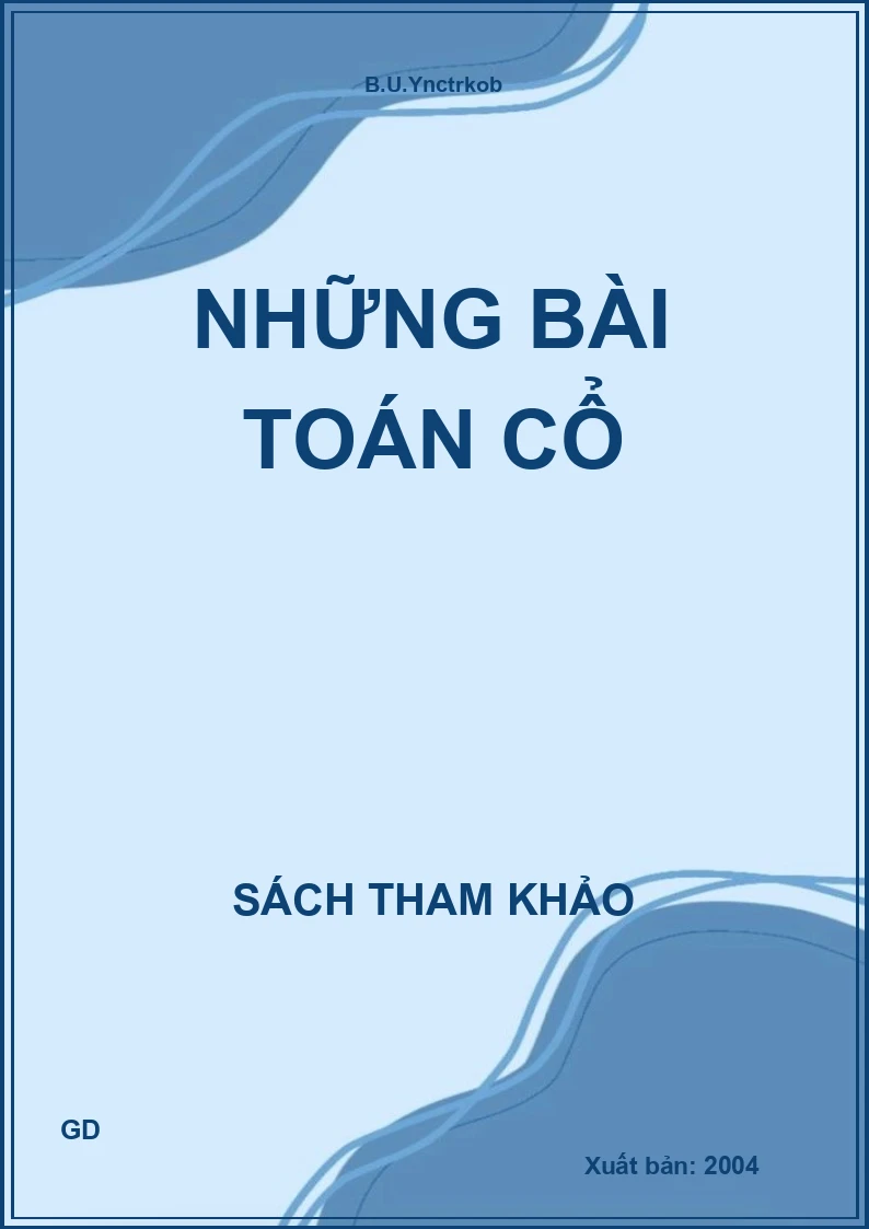 Những Bài Toán Cổ