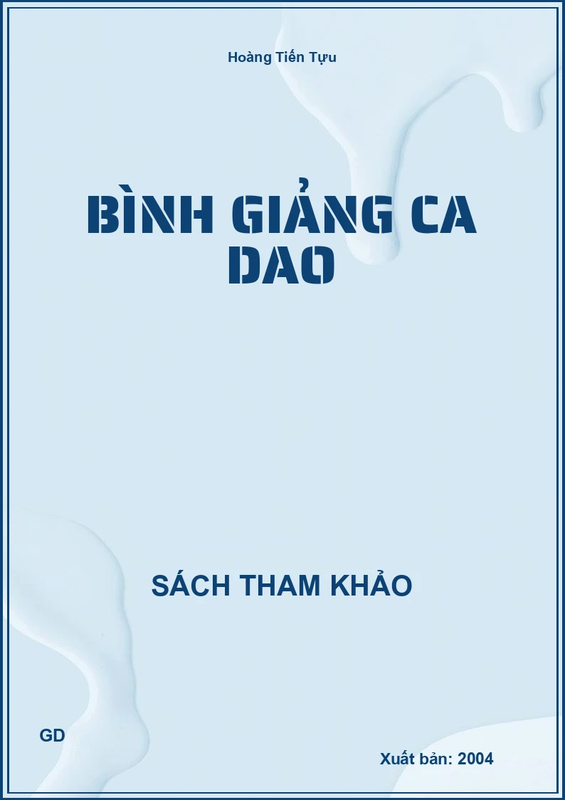 Bình Giảng Ca Dao