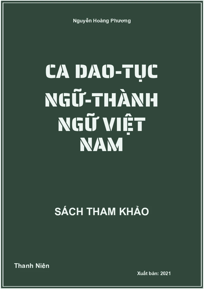 Ca dao-tục ngữ-thành ngữ Việt Nam