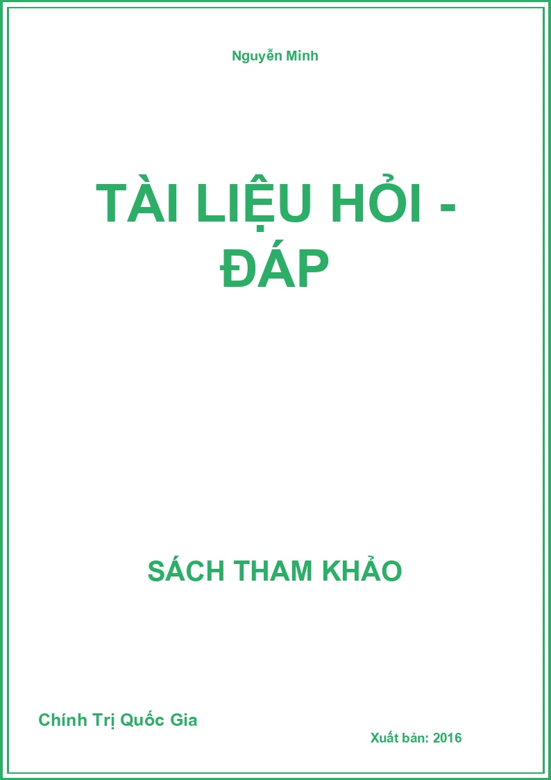 Tài liệu hỏi - đáp