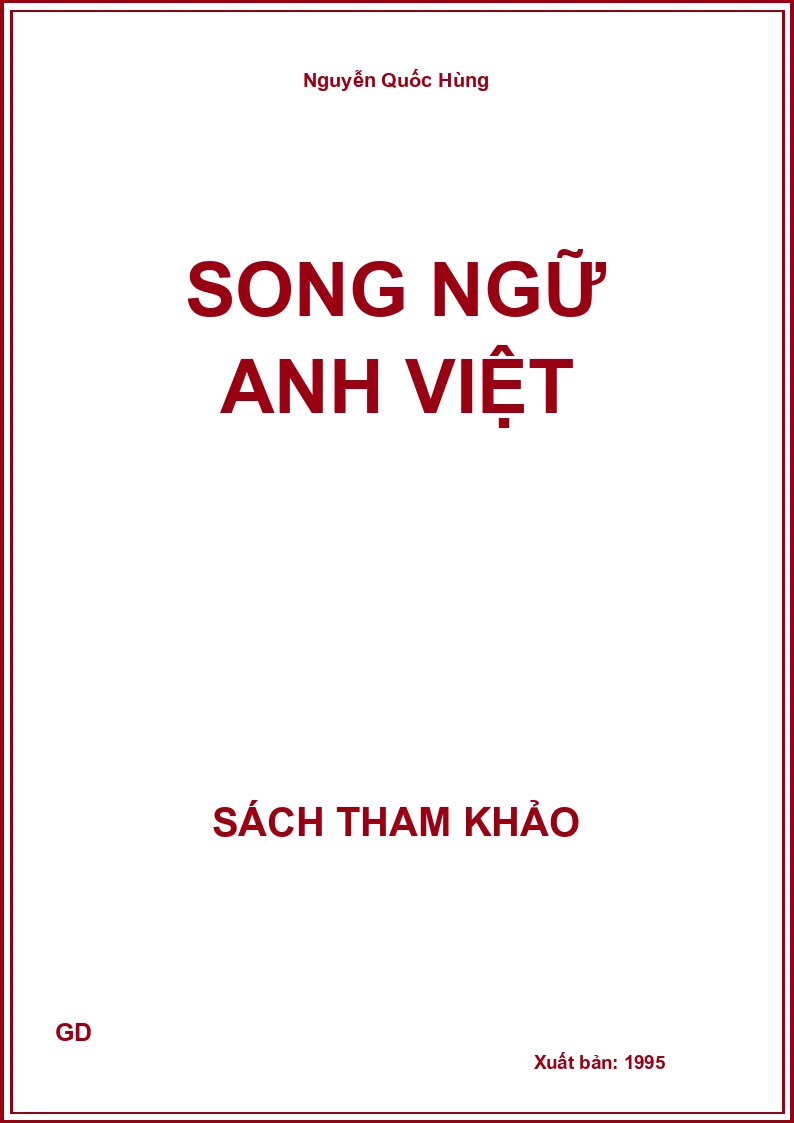 Song Ngữ Anh Việt