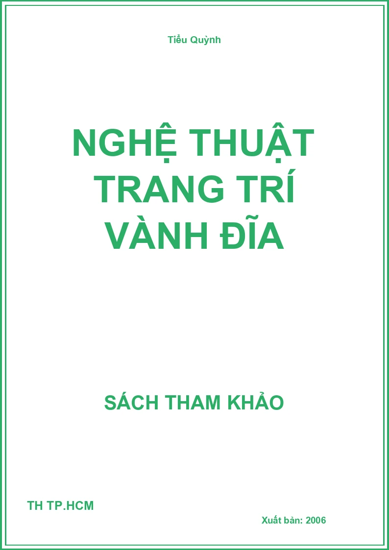 Nghệ thuật trang trí vành đĩa