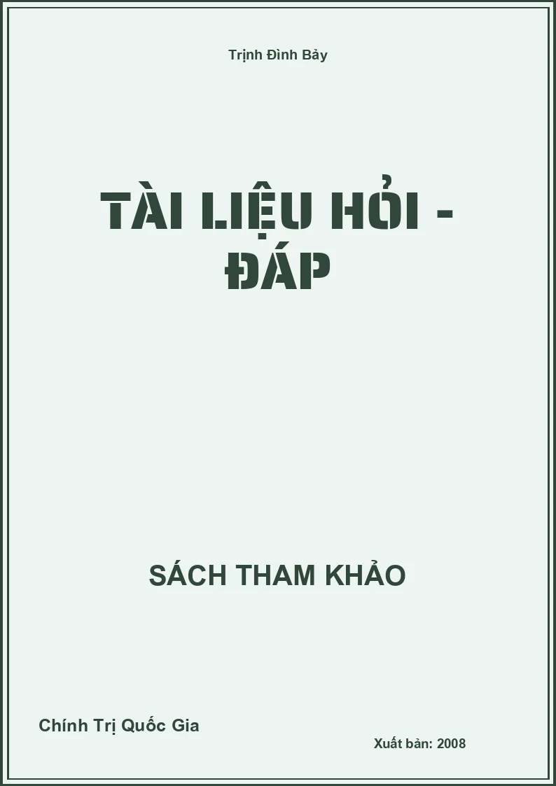 Tài liệu hỏi - đáp
