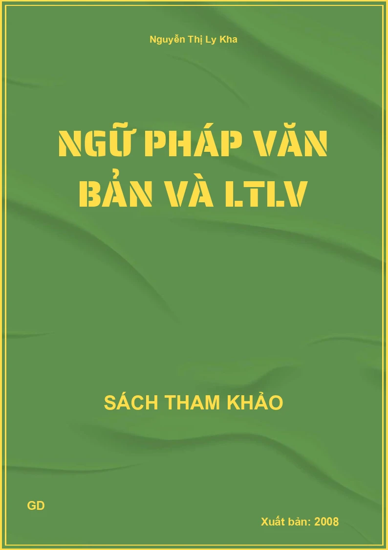Ngữ Pháp Văn Bản Và LTLV