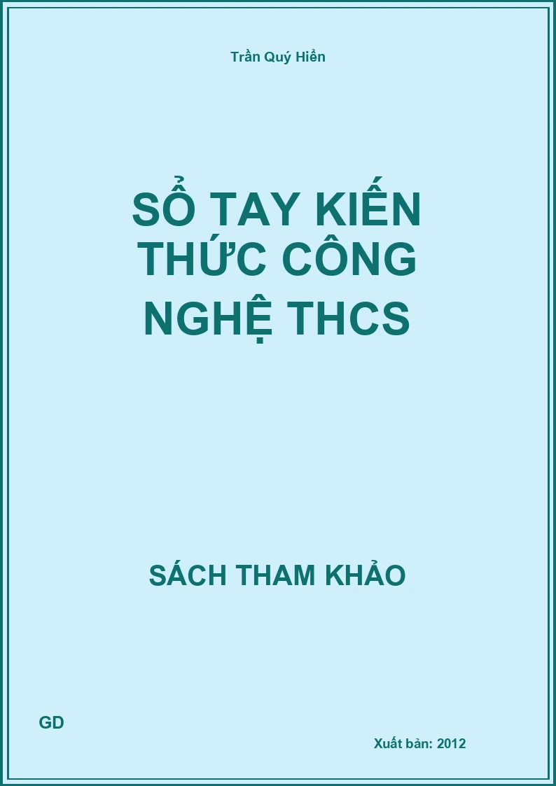 Sổ Tay Kiến Thức Công Nghệ Thcs