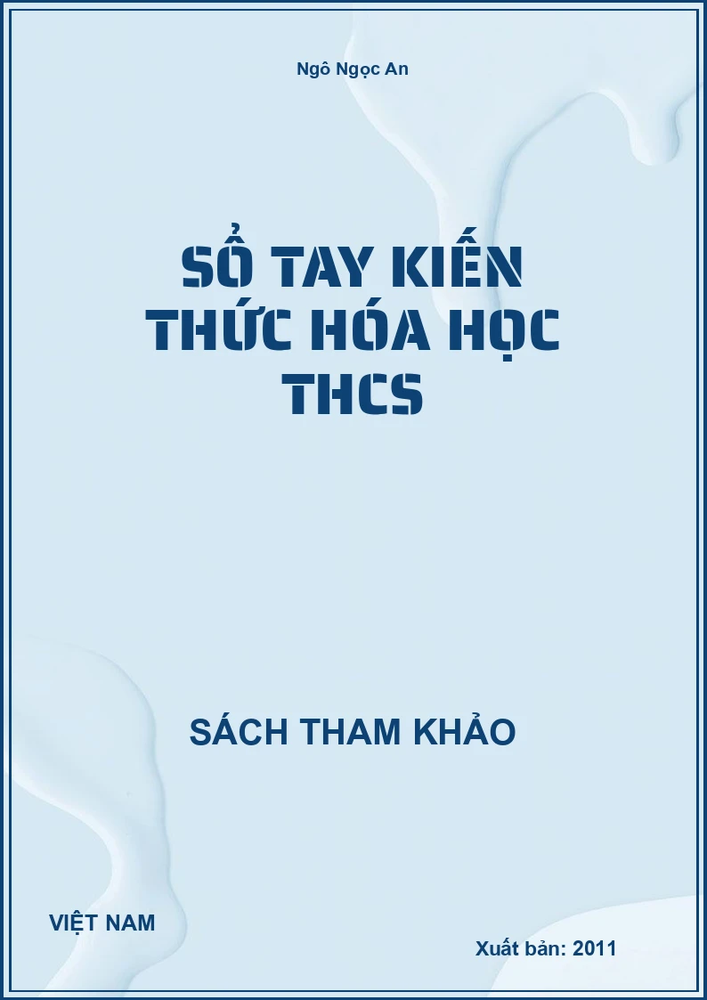Sổ Tay Kiến Thức Hóa Học Thcs