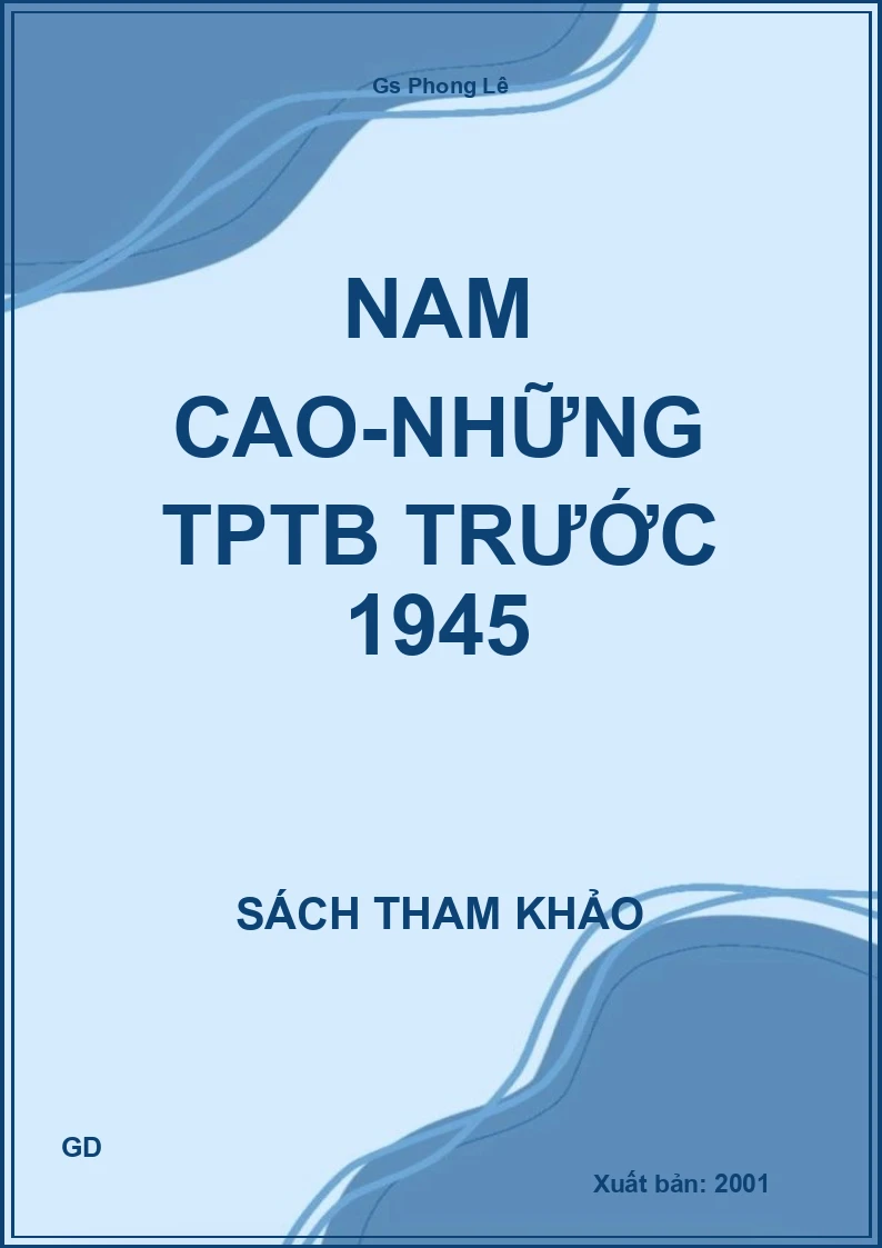 Nam Cao-Những TPTB Trước 1945