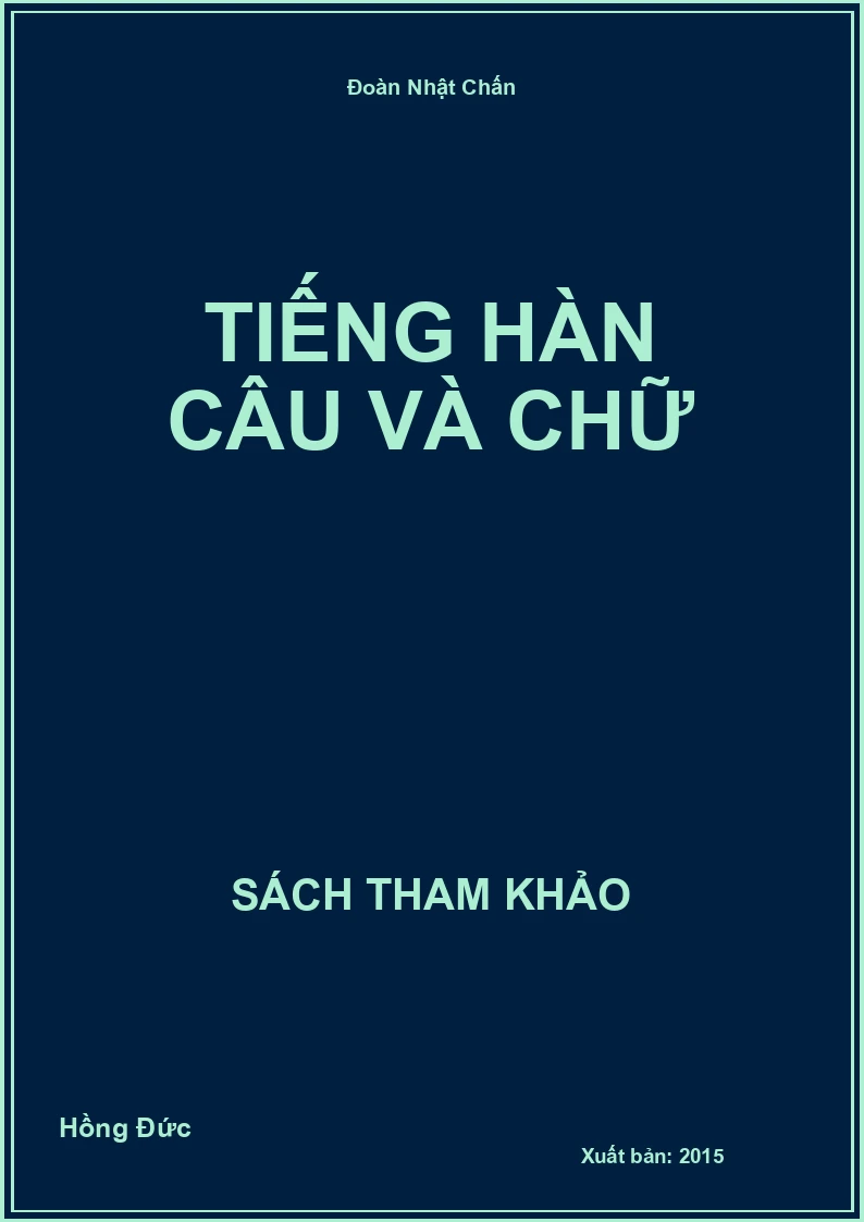 Tiếng Hàn câu và chữ