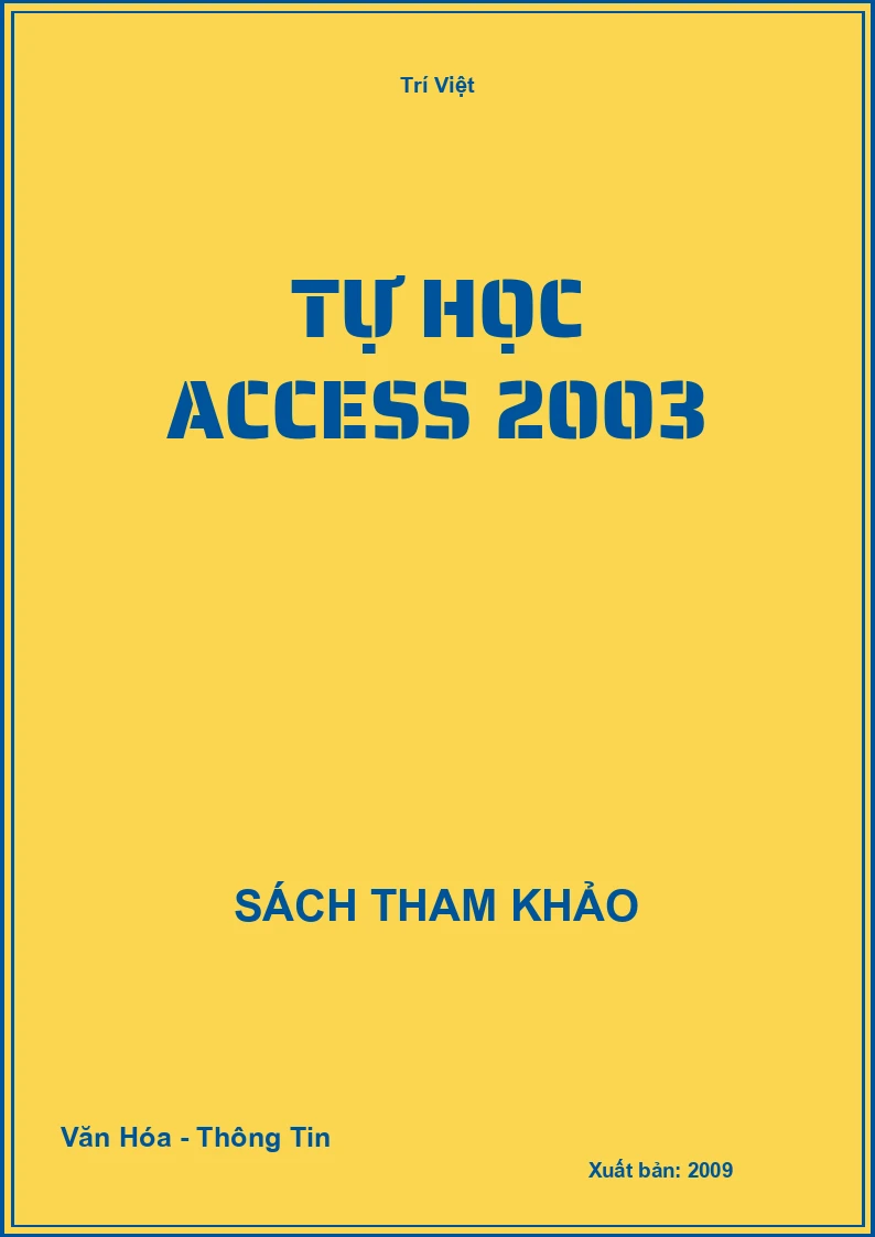 Tự Học Access 2003