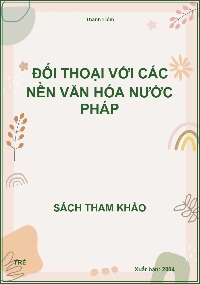 Đối Thoại Với Các Nền Văn Hóa Nước Pháp