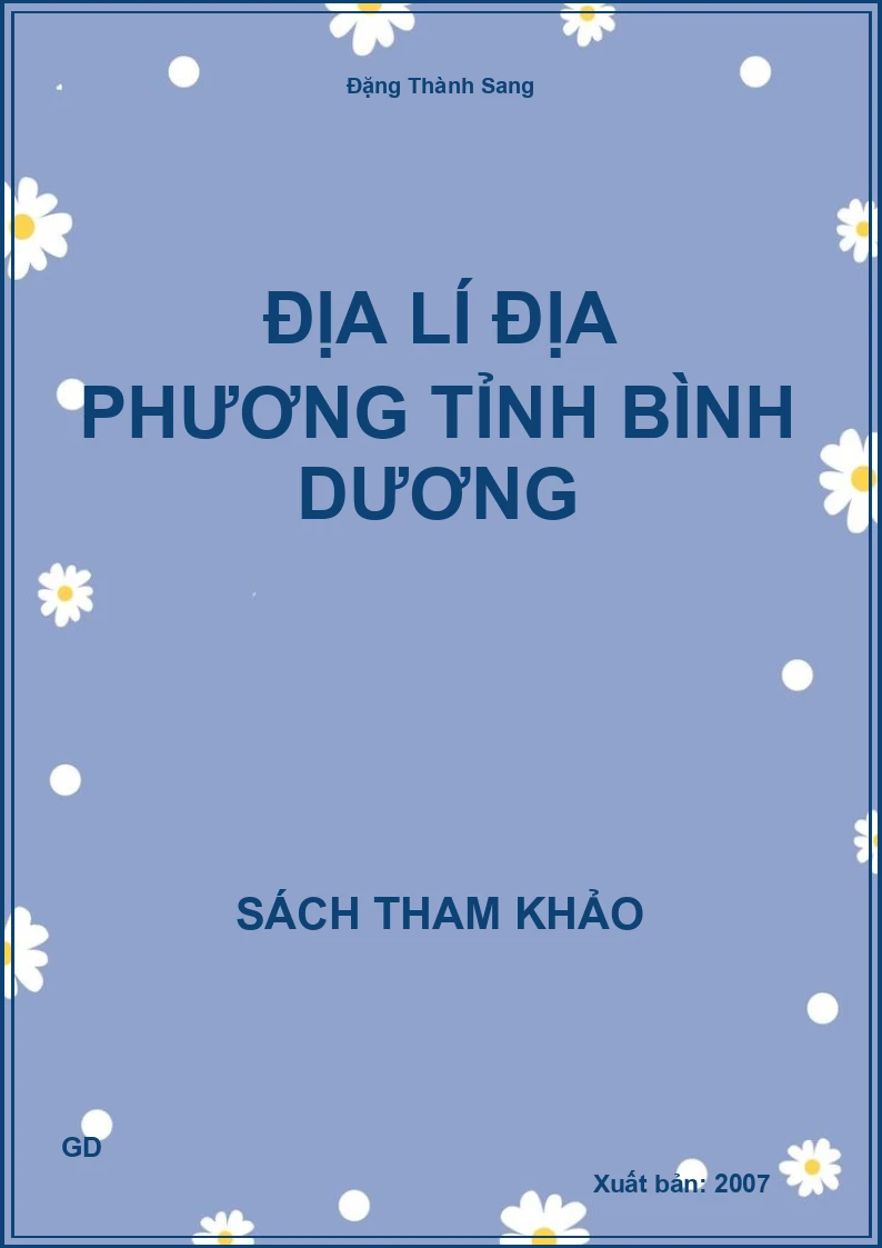 Địa Lí Địa Phương Tỉnh Bình Dương