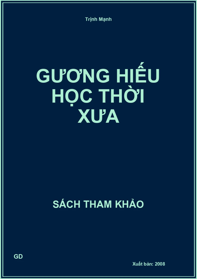 Gương Hiếu Học Thời Xưa