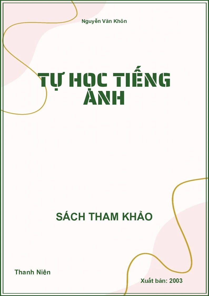 Tự học Tiếng Anh