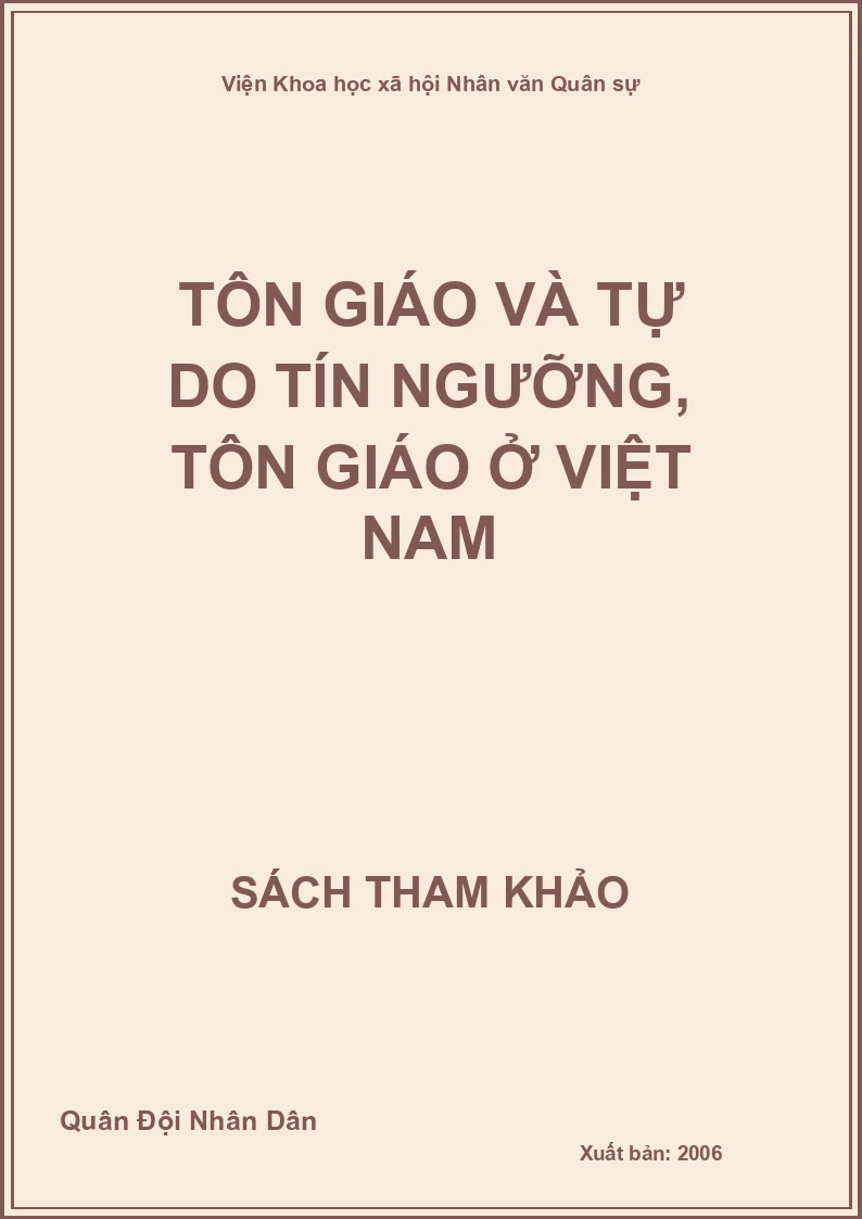 Tôn giáo và tự do tín ngưỡng, tôn giáo ở Việt Nam
