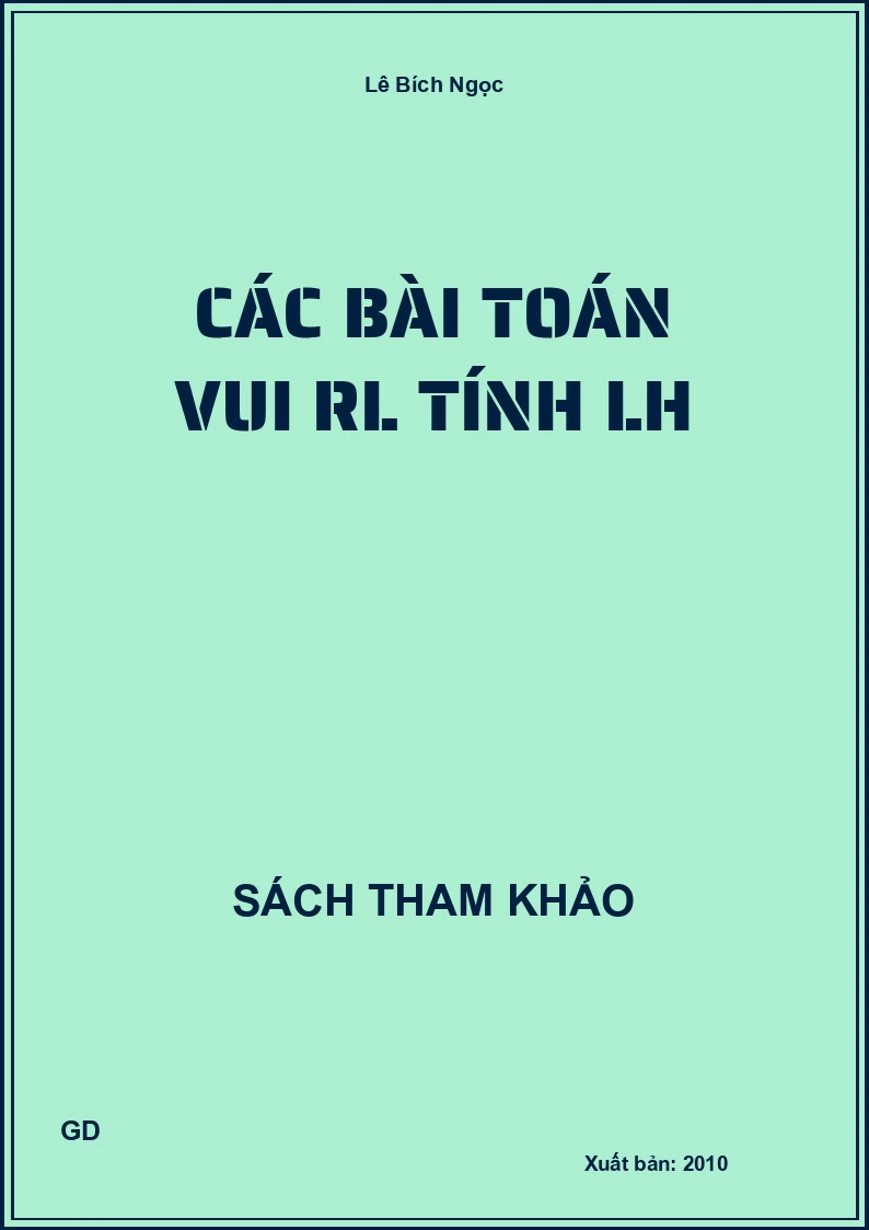 Các Bài Toán Vui RL Tính LH