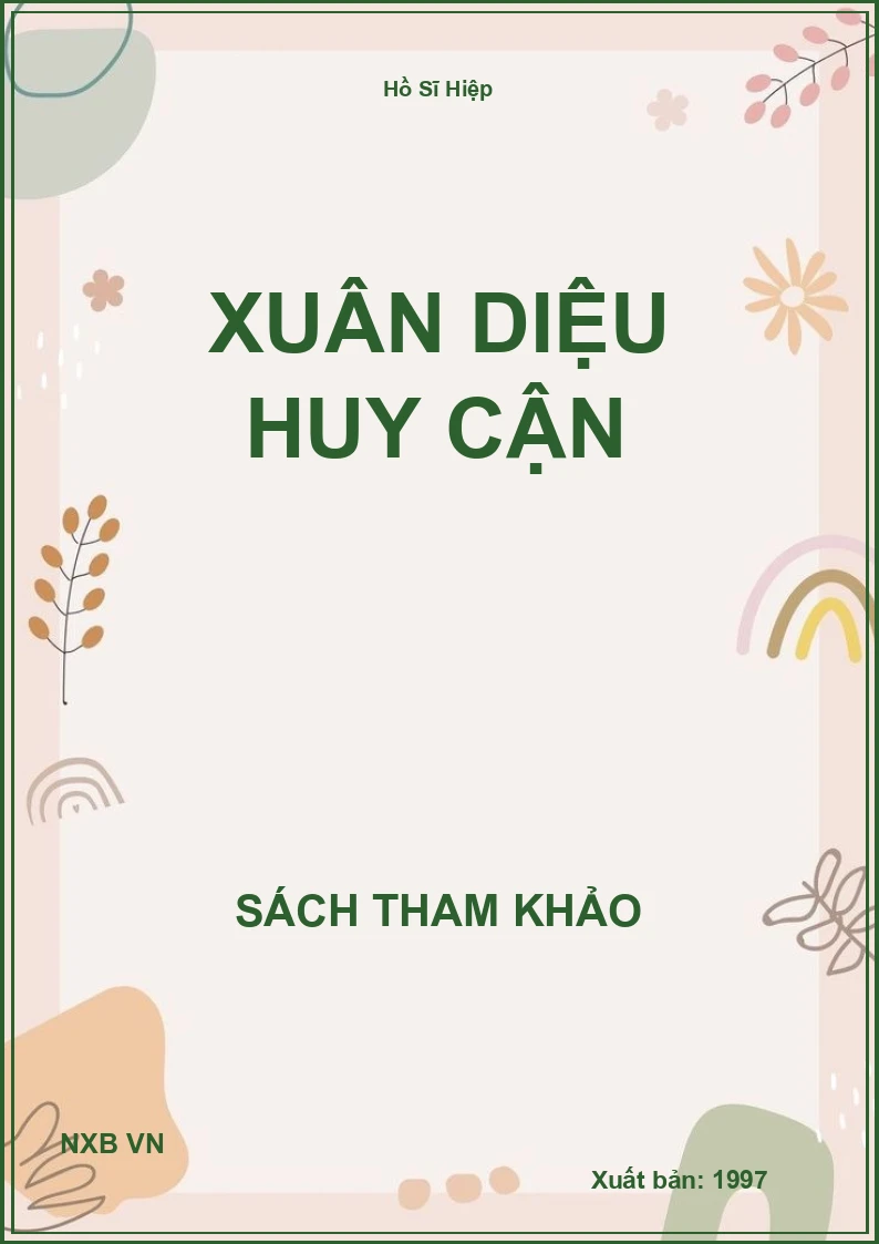 Xuân Diệu Huy Cận