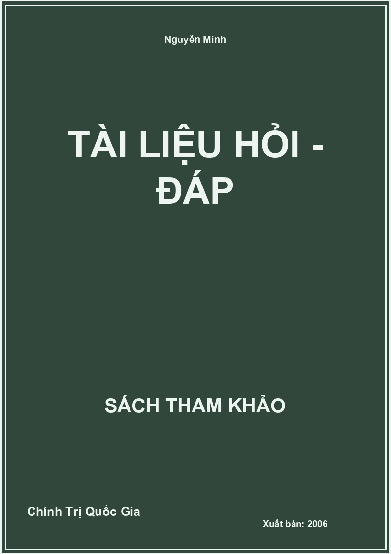 Tài liệu hỏi - đáp