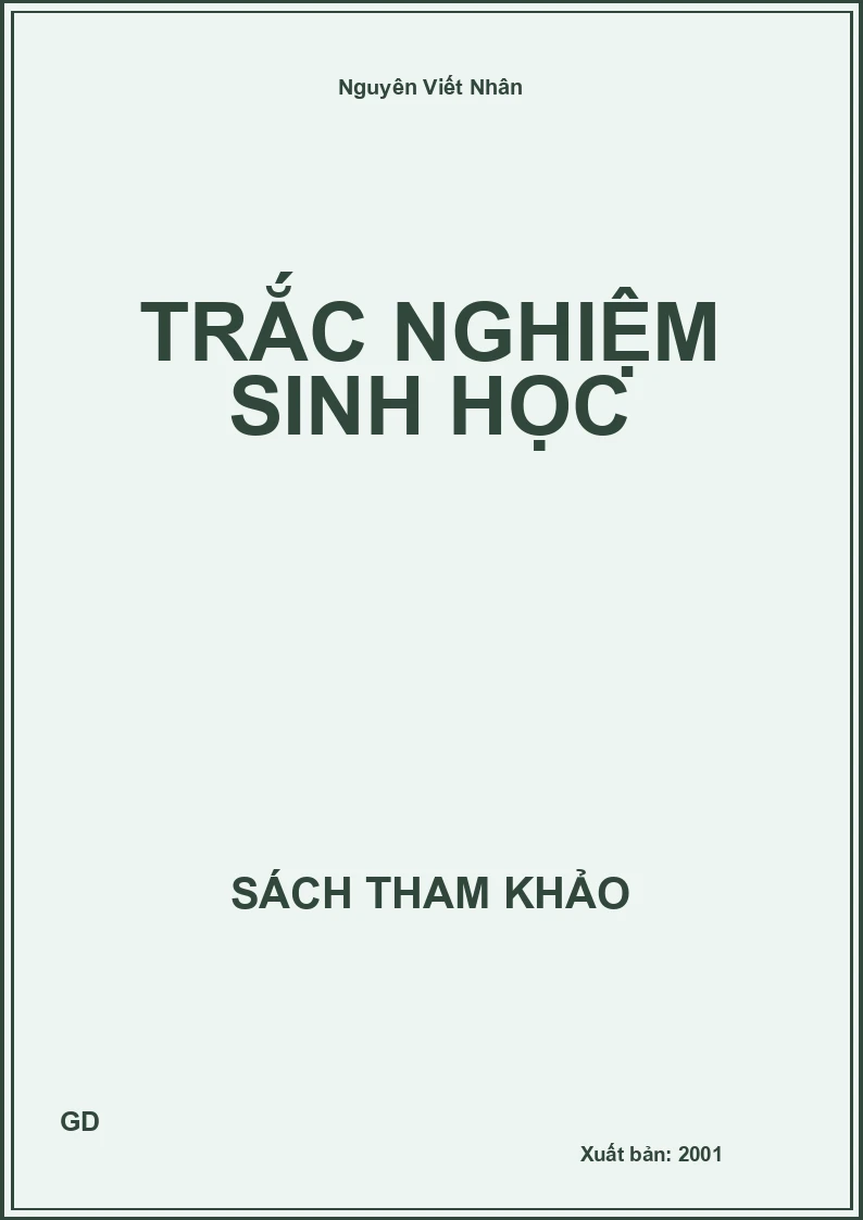 Trắc Nghiệm Sinh Học