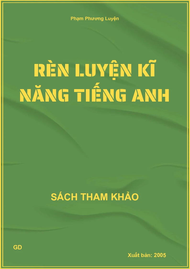 Rèn Luyện Kĩ Năng Tiếng Anh