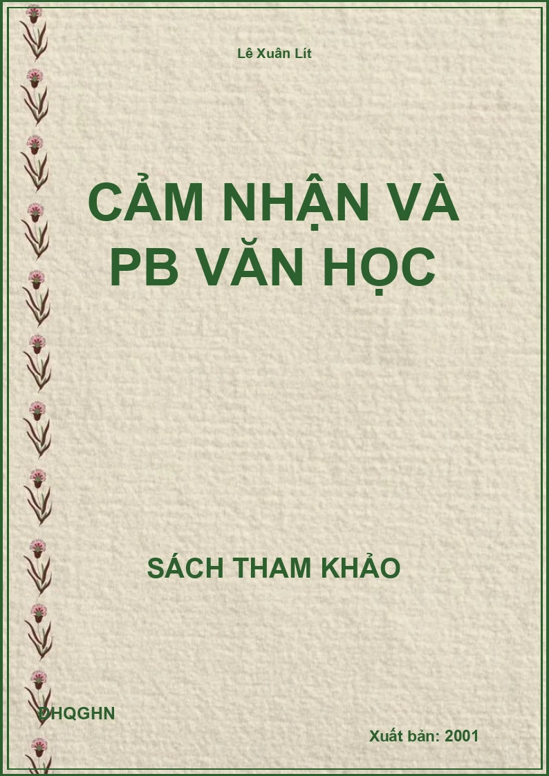 Cảm Nhận Và PB Văn Học
