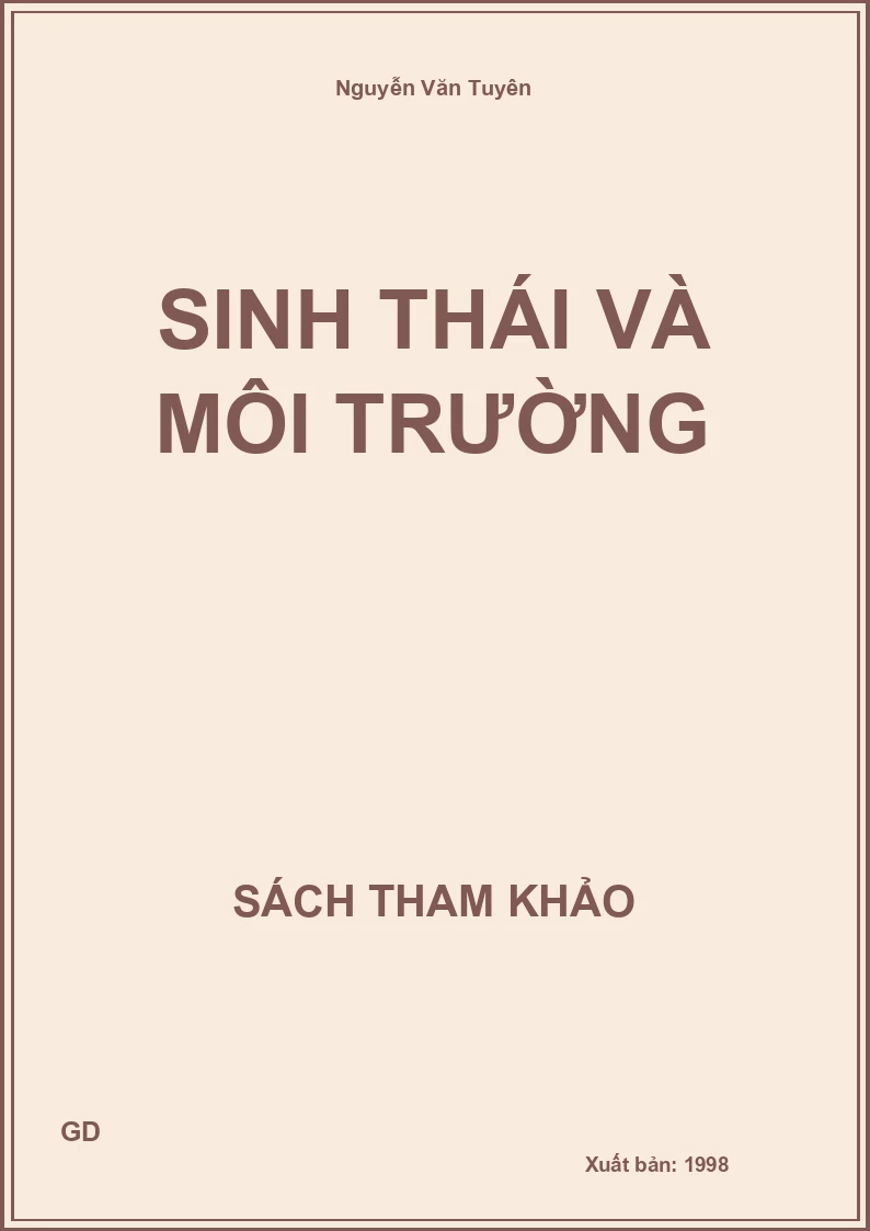 Sinh Thái Và Môi Trường