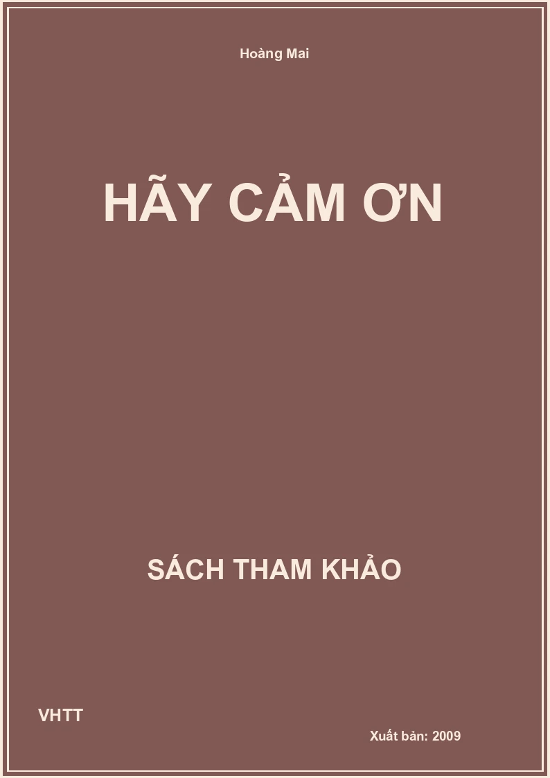 Hãy cảm ơn
