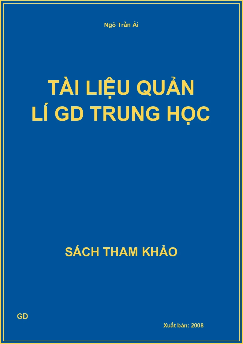Tài Liệu Quản Lí Gd Trung Học