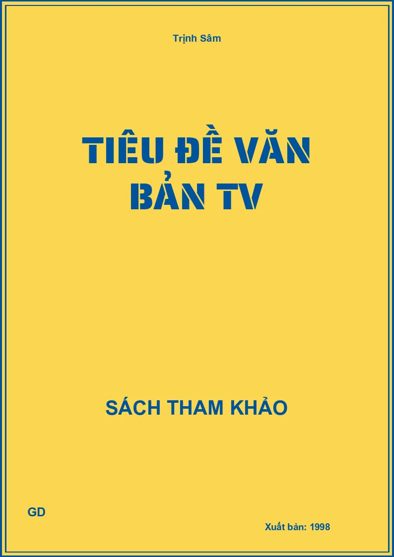 Tiêu Đề Văn Bản TV