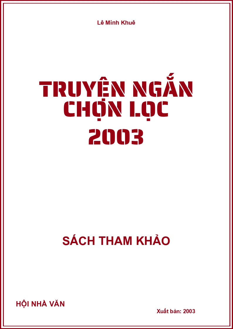 Truyện Ngắn Chọn Lọc 2003