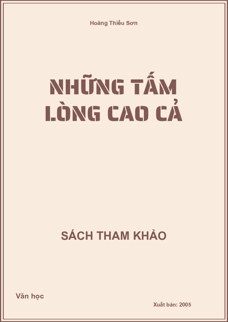 Những Tấm Lòng Cao Cả