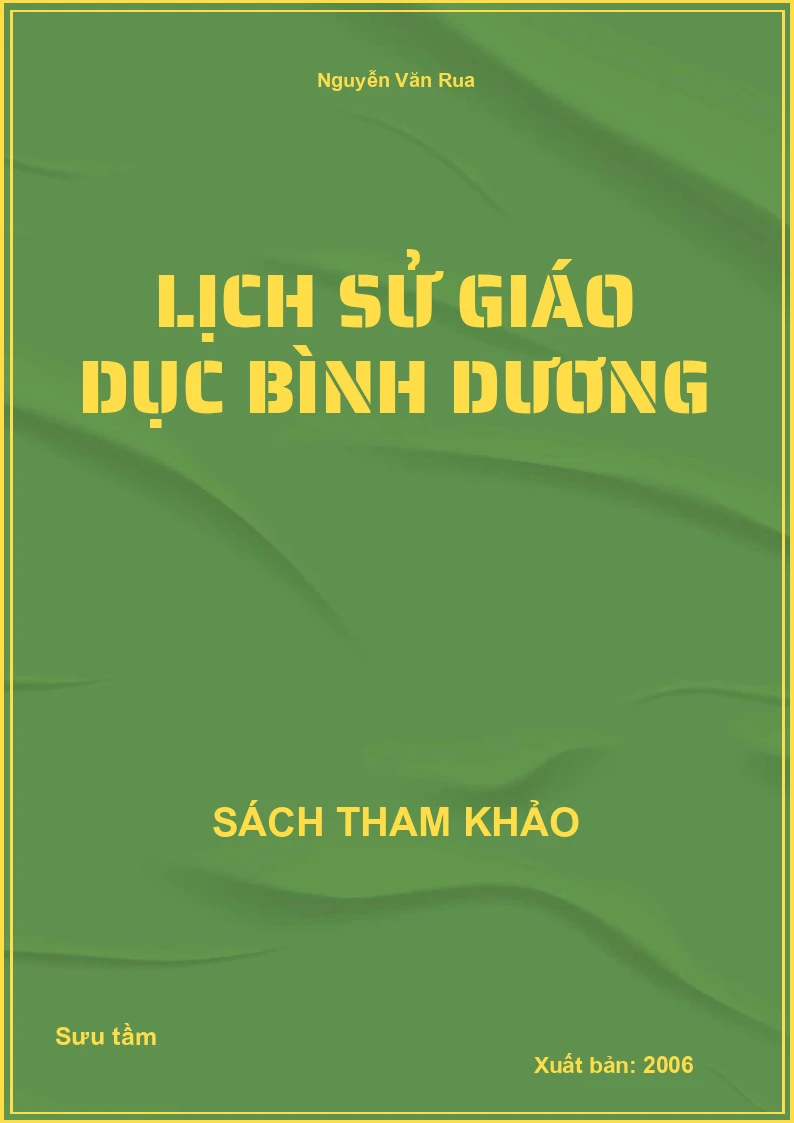 Lịch Sử Giáo Dục Bình Dương
