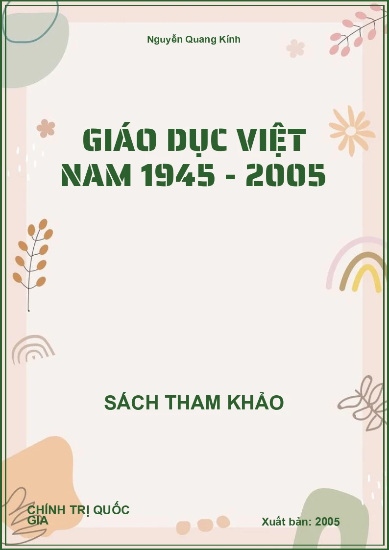 Giáo Dục Việt Nam 1945 - 2005
