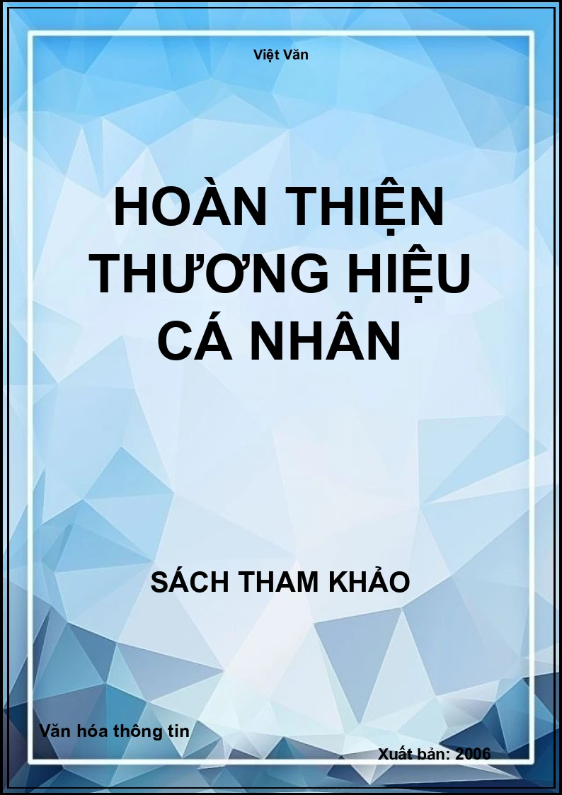 Hoàn thiện thương hiệu cá nhân